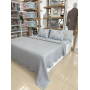 ETEHOMETEX ÇİFT KİŞİLİK HAVUZLU PİKE TAKIMI GRİ 8696474231883